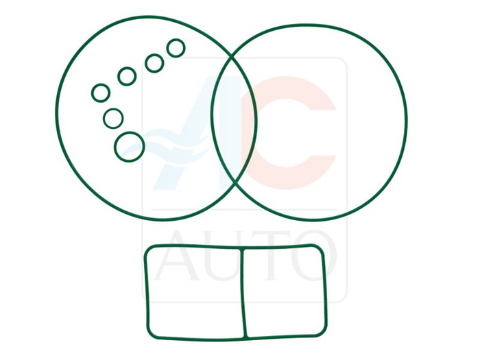 AC-10XK245-SA Uszczelnienie Boczne set